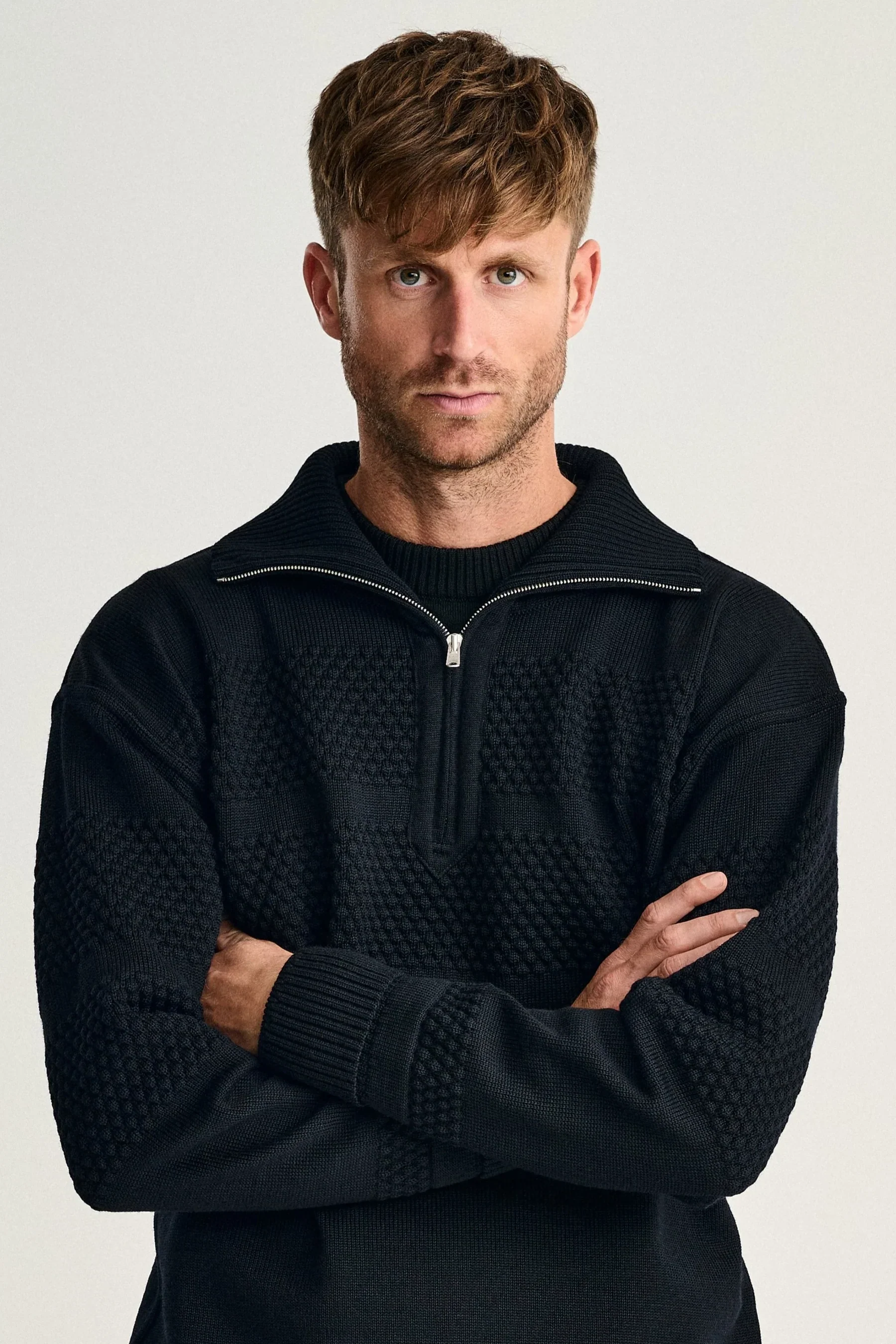 FISHERMAN short zip | kort lynlås, navy blue - Image 6