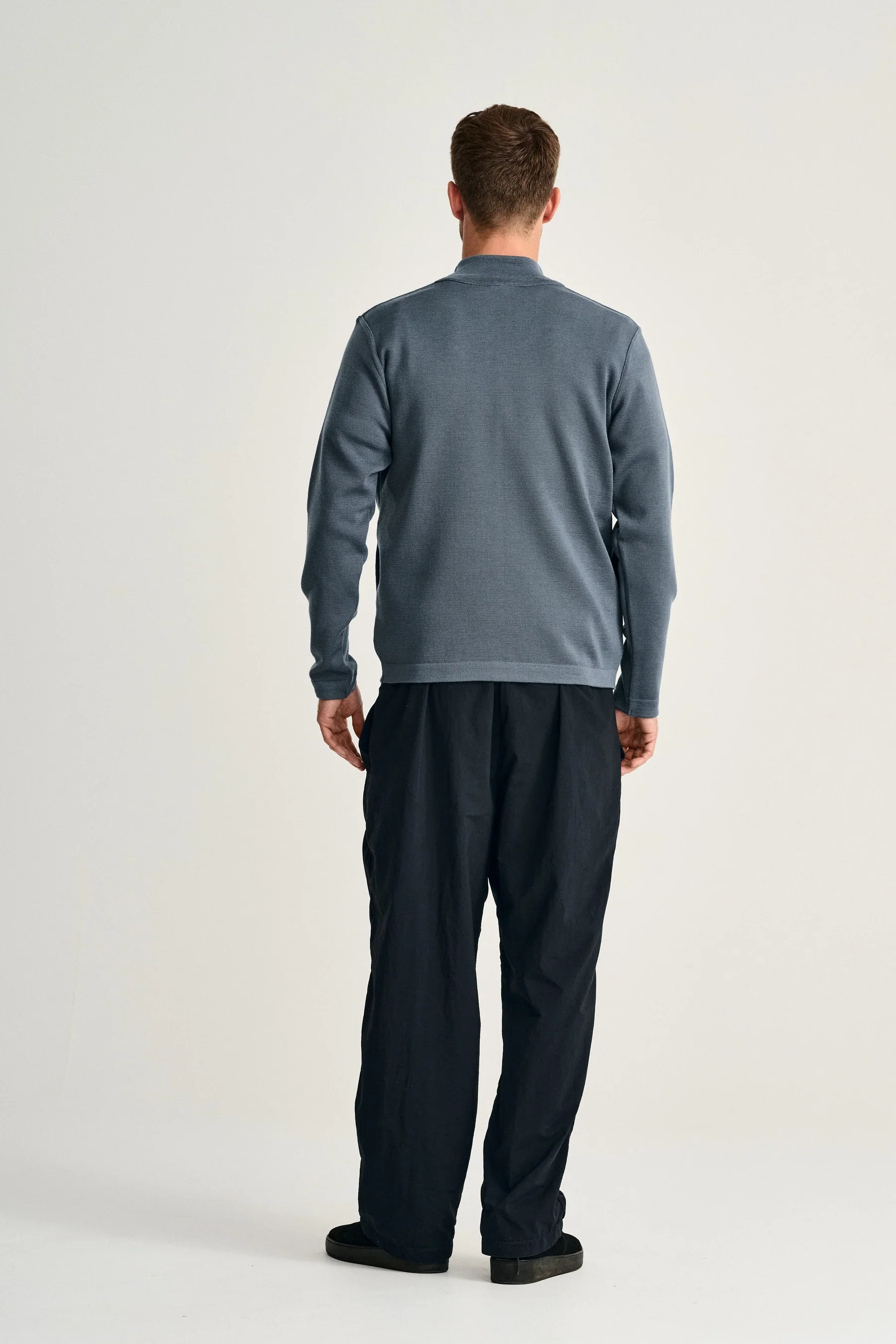 NAVAL full zip | lang lynlås, slate blue - Image 3