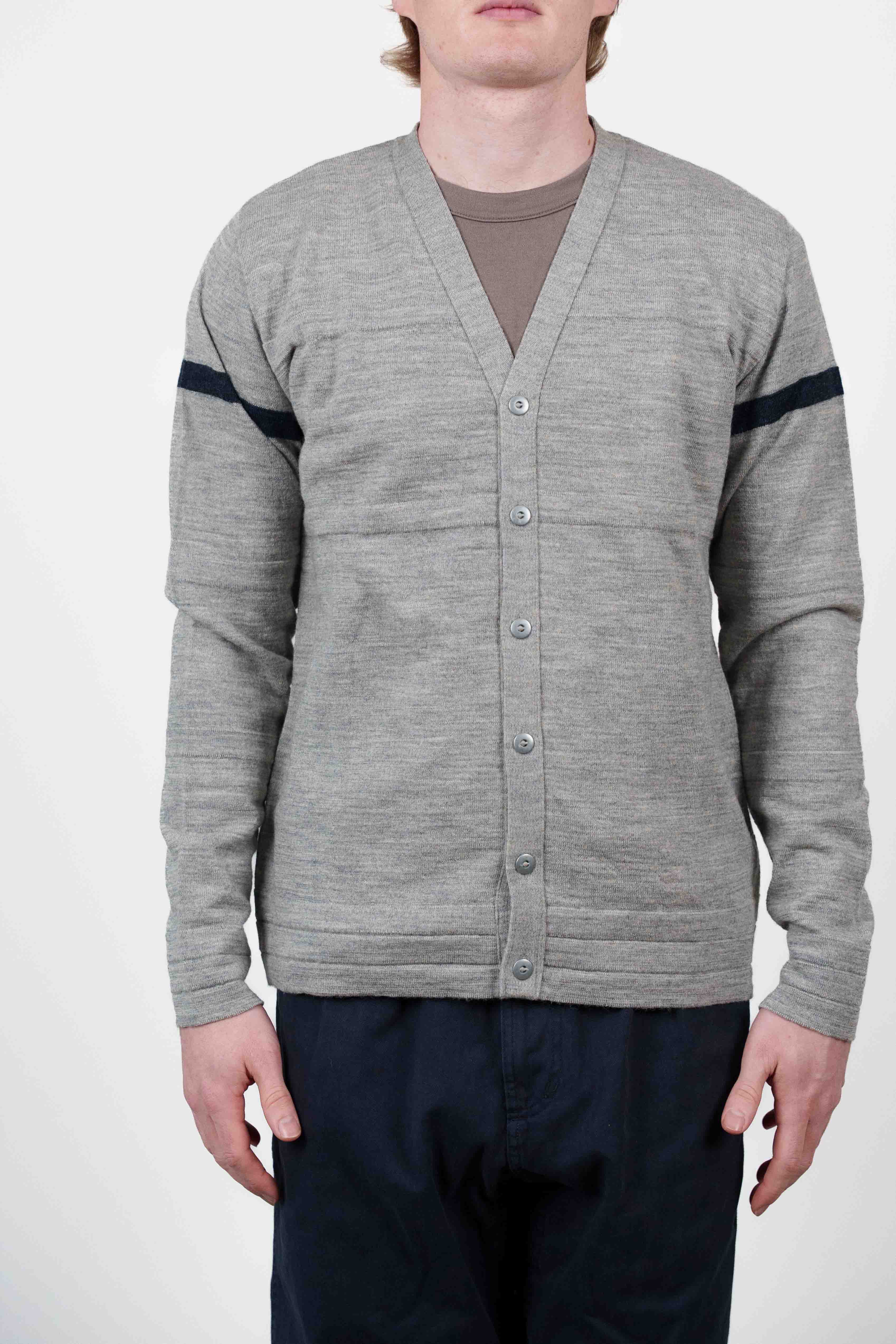 TRANSIT cardigan, concrete / ocean blue - Image 4