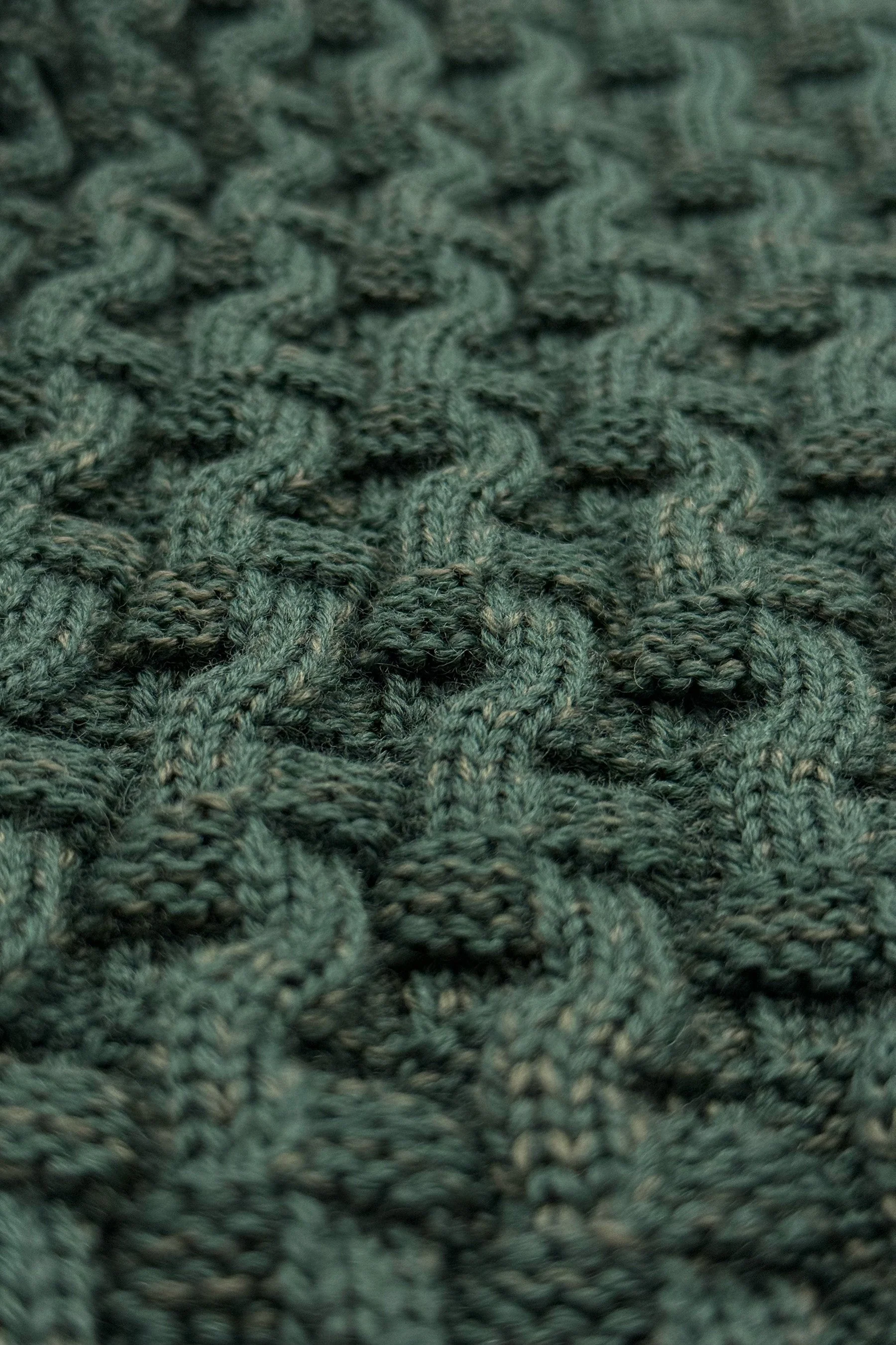 STARK cardigan, natural machine green - Image 4
