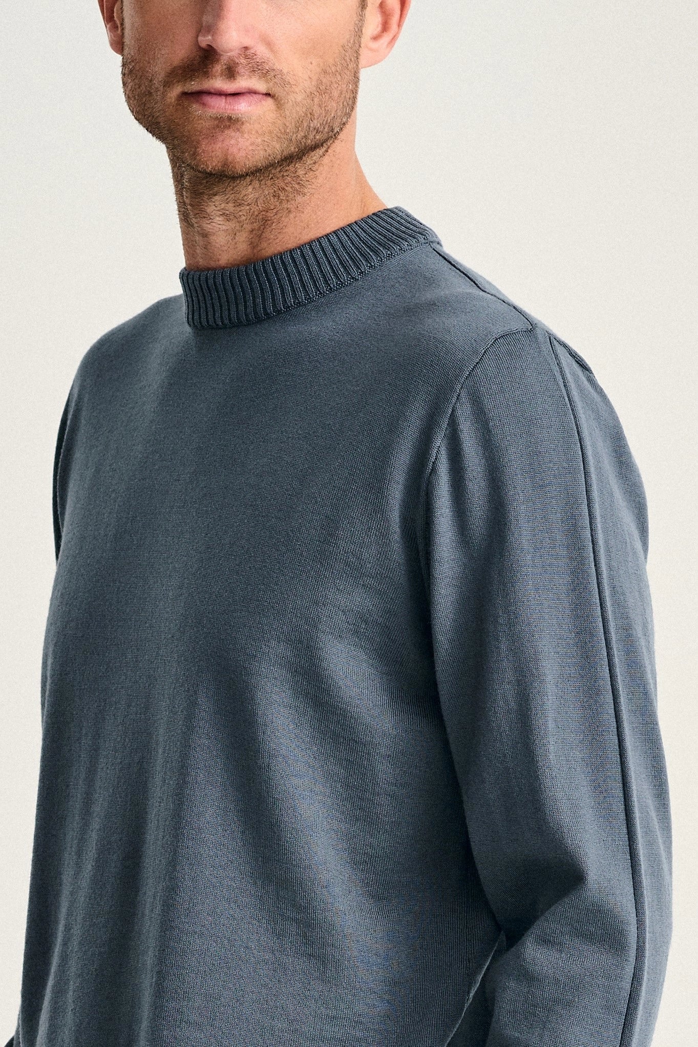 SOLO crew neck | rund hals, slate blue (f) - Image 4