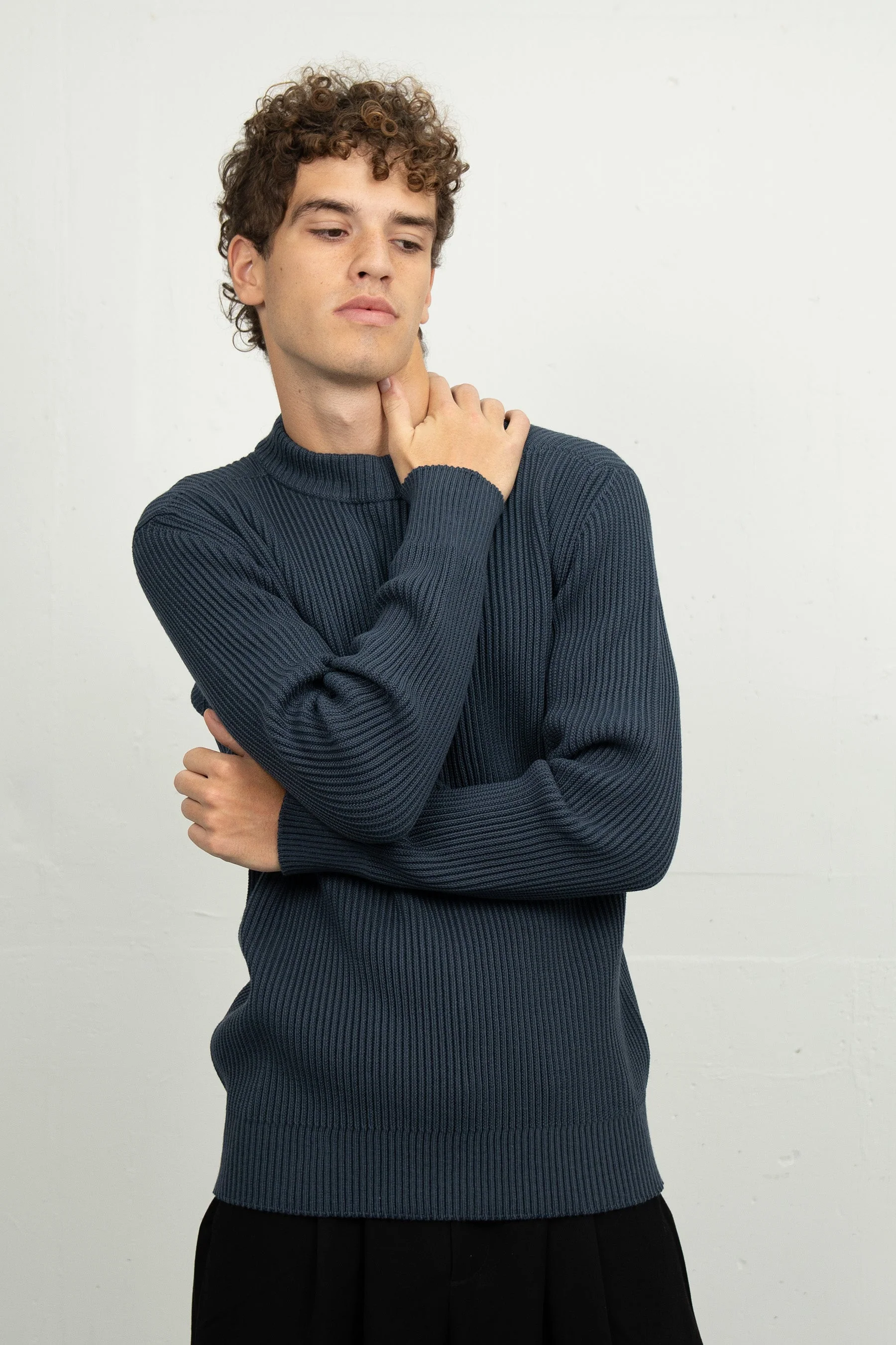 FENDER crew neck | rund hals, shadow blue (f) - Image 7