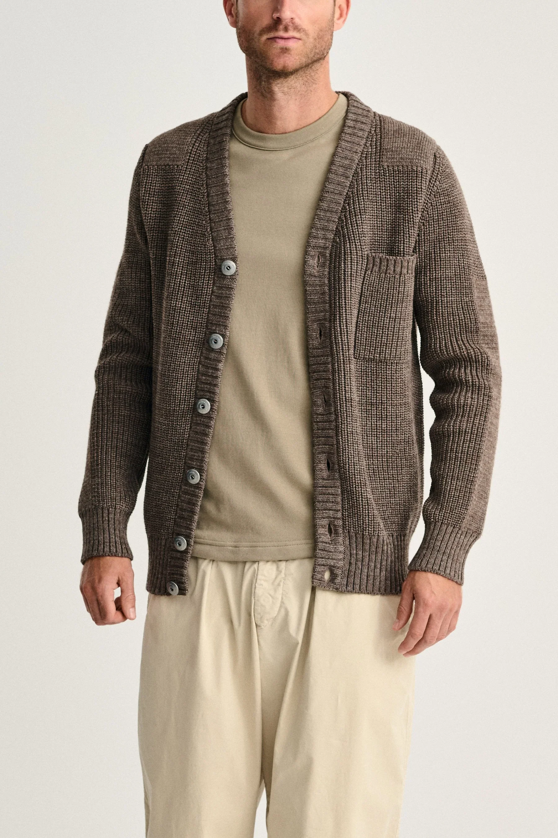 ROBUST cardigan, terra-II brown - Image 5