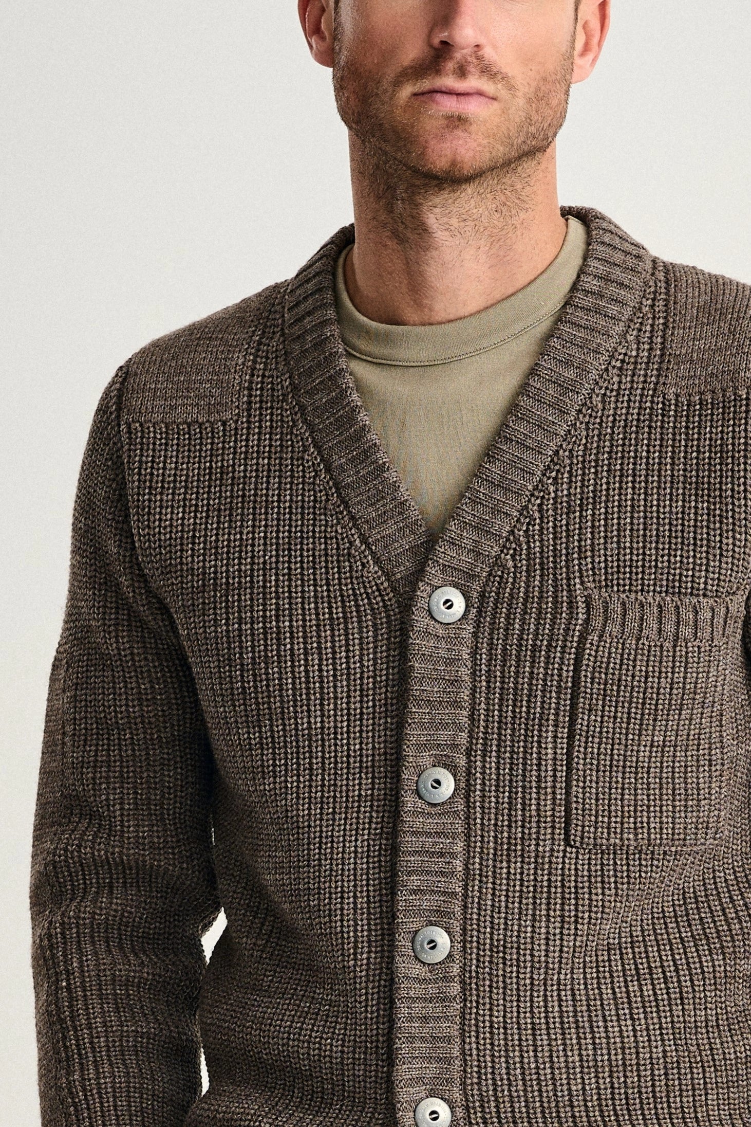 ROBUST cardigan, terra-II brown - Image 6